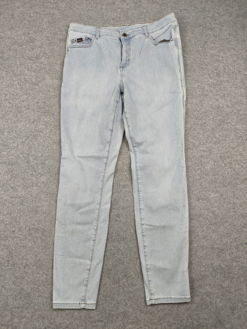 Kuhl Jeans Womens 16 Blue Skinny Slim Fit Light Wash Stretch Denim Cotton Blend